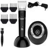 GIENEX Professional Hair Clippers Cordless Pro Hair Trimmer Rechargeable Beard Trimmer Electric LED Display Haircut Kit for Men and Family Use with Charging Dock 4 Guide Combs view 2