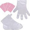 200PCS Paraffin Wax Liners for Feet Hands, 100PCS Feet Covers Bags and 100PCS Hands Covers Bags with Stickers, Large Thermal Therapy Plastic Socks Liners for Foot Hands Pedicure Hot Spa Wax Treatment view 1
