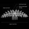 CZ Wedding Hair Clip Cubic Zirconia Bridal Hair Comb for Bride and Bridesmaid Hair Accessories Gold Silver Diamond Crystal Hair Piece Women Headpiece HB065 (Silver) view 2