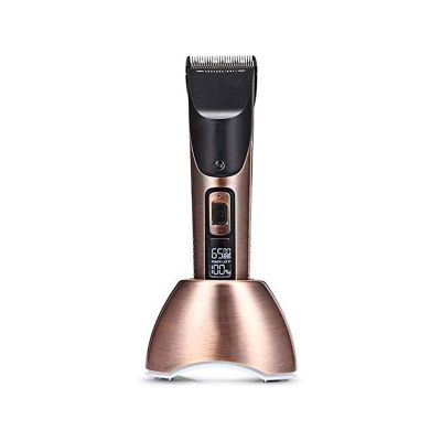 GIENEX Professional Hair Clippers Cordless Hair Trimmer Rechargeable Beard Trimmer Electric LED Display Haircut Kit for Men and Family Use with Charging Dock 4 Guide Combs