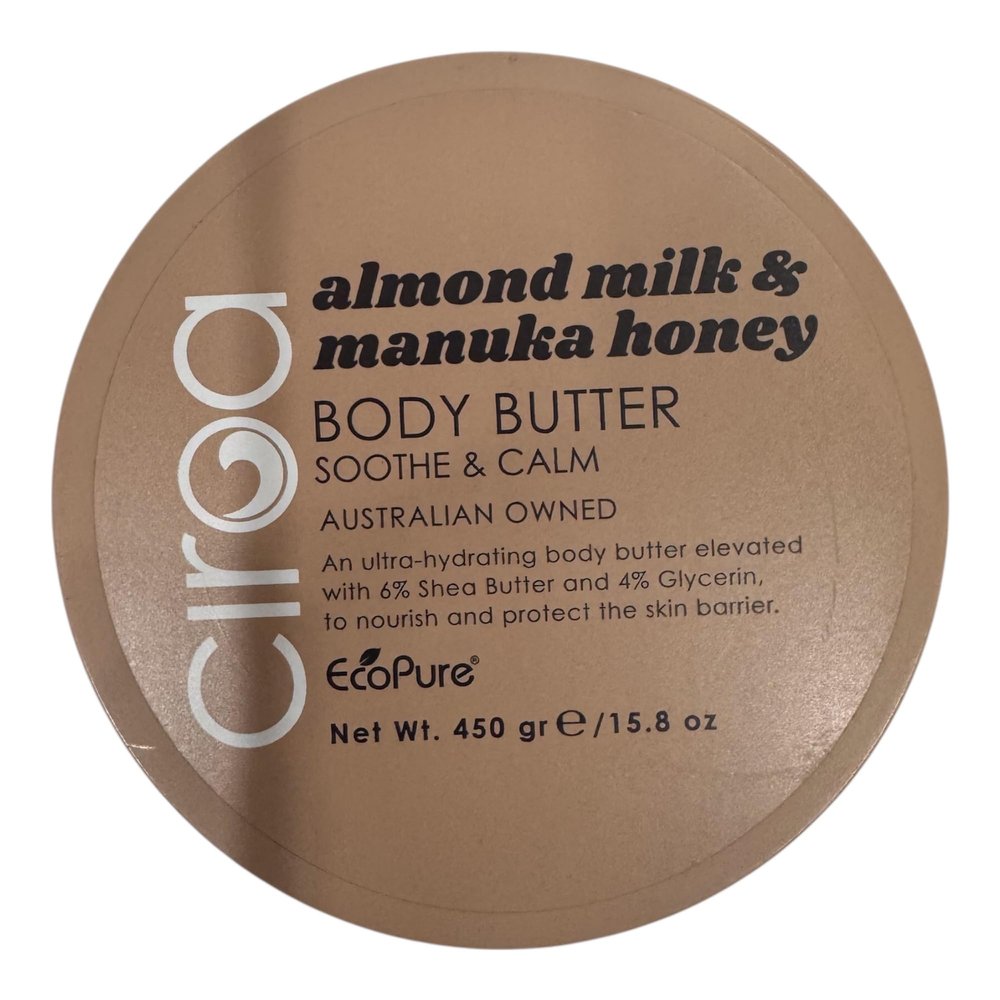 Ciroa ALMOND MILK & MANUKA HONEY BODY BUTTER SOOTHE & CALM 15.8 Fl oz