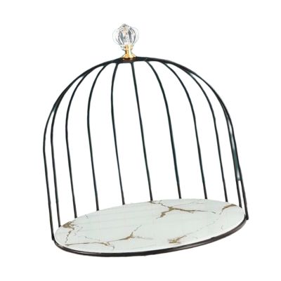 AAGAZA Perfume Storage Rack, Bird Cage Cosmetics Makeup Jewelry Display Stand Shelf for Dresser Bathroom Desk Girl, White Single Layer, Multi/110 (Color : White Single Layer, Size : Multi)