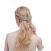 Cubic Zirconia Bridal Hair Comb Crystal Flower Hair Clip CZ Hairpins for Bride Hair Pieces for Wedding Party Prom Silver Gold Jewelry Formal Hair Accessories for Women (Gold) view 2