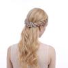 Cubic Zirconia Bridal Hair Comb Crystal Flower Hair Clip CZ Hairpins for Bride Hair Pieces for Wedding Party Prom Silver Gold Jewelry Formal Hair Accessories for Women (Gold) view 3