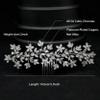 Cubic Zirconia Bridal Hair Comb Crystal Flower Hair Clip CZ Hairpins for Bride Hair Pieces for Wedding Party Prom Silver Gold Jewelry Formal Hair Accessories for Women (Gold) view 4