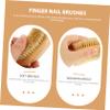 Healifty 6pcs Eco-friendly Nail Scrub Brush Household Nail Cleaner Multi-function Supplies view 4