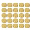 LXLK 24 Pack 15ML Gold Aluminum Lip Balm Tins Cans Jars Empty Refillable Containers with Screw Lid Round Travel Storage Cosmetic Storage Bottle for Powder Candle Salve Spice Cream Anti-Leakage view 1
