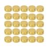 LXLK 24 Pack 10ML Gold Aluminum Lip Balm Tins Cans Jars Empty Refillable Containers with Screw Lid Round Travel Storage Cosmetic Storage Bottle for Powder Candle Salve Spice Cream Anti-Leakage view 1