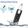 MOVOZIN Nose Hair Trimmer for Men and WomenProfessional Painless Clean Nasal Ear & Facial Hair Electric TrimmerBattary-Operated Eyebrow ClipperDual Edge Blades for Easy Cleansing Black view 2