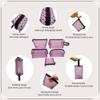 5 Pieces Mesh Heart Makeup Bags Sets, Zipper Mesh Cosmetic Bag Toiletry Bag, Travel Makeup Bags for Women, Small Items Storage Organizer Bags for Home Office Travel (Pink) view 2