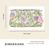 Palmetto Home Block Print Designer Toiletry Bag & Makeup Case - Boho Floral Quilted Pouch for Cosmetics view 2