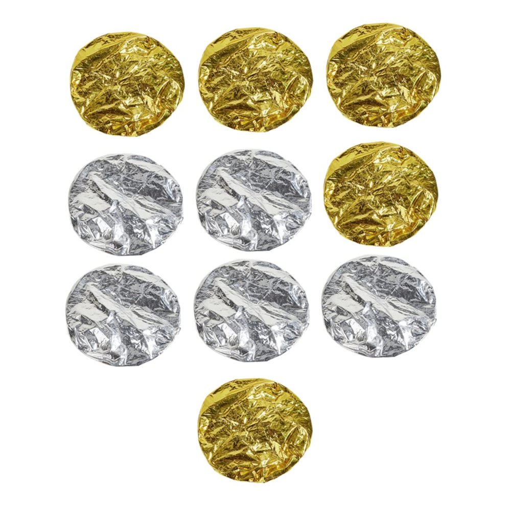 FRCOLOR Hair Styling Tool 10pcs Aluminum Foil Caps Hair Dyeing Caps Conditioning Heat Thermal Hair Cap