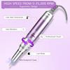 35000RPM Portable Nail Drill Machine, HoMove Professional Nail Drill Machine, Rechargeable Electric Efile Nail Drills for Acrylic Gel Nails, Cordless Portable Nails DrillPurple view 4
