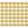 LXLK 48 Pack 15ML Gold Aluminum Lip Balm Tins Cans Jars Empty Refillable Containers with Screw Lid Round Travel Storage Cosmetic Storage Bottle for Powder Candle Salve Spice Cream Anti-Leakage view 1