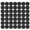 LXLK 48 Pack 15ML Black Aluminum Lip Balm Tins Cans Jars Empty Refillable Containers with Screw Lid Round Travel Storage Cosmetic Storage Bottle for Powder Candle Salve Spice Cream Anti-Leakage view 1