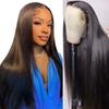 13x4 Straight Lace Front Wigs Human Hair 24 Inch HD Transparent Lace Straight Frontal Wigs Glueless Pre Plucked with Baby Hair Bone Brazilian Unprocessed Virgin Human Hair Natural Hairline view 1