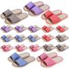 Ramede 15 Pairs Washable House Slippers for Guests Disposable Breathable Open Toe Indoor Spa Slipper for Guests Home Bedroom Hotel Travel Unisex, 6 Large Size and 9 Medium Size view 1