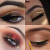 Rosarden Glitter Eyeliner Liquid, Gold Shimmer Eyeliner, Long-lasting Waterproof Quick-Drying Metallic Shimmer Glitter Liner, Ultra-Fine Tip Sparkle Eye liner for Multi Dimensional Eye Makeup view 2