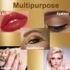 Rosarden Glitter Eyeliner Liquid, Gold Shimmer Eyeliner, Long-lasting Waterproof Quick-Drying Metallic Shimmer Glitter Liner, Ultra-Fine Tip Sparkle Eye liner for Multi Dimensional Eye Makeup view 4
