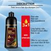 CSFDXD Herbal Dark Brown Hair Coloring Shampoo for Women and Men - 3 in 1 for Gray Coverage, 100% Gray to Brown Hair Color, 500ml view 3