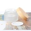 VILOGA Wood Grain Glass Cream Box, Scrub Cream, Divided Bottle, Portable Travel mask, Cosmetic Box, Foundation, Lotion Transparent Five-Piece view 4