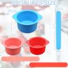 3Pcs Non-Stick Silicone Wax Melt Liners with Wax Sticks, Reusable Bowl for Wax Warmer and Hair Removal, 14Oz view 2