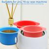 3Pcs Non-Stick Silicone Wax Melt Liners with Wax Sticks, Reusable Bowl for Wax Warmer and Hair Removal, 14Oz view 4