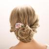 Aimimier Flower Crystal French Hair Comb Luxury Rhinestone Gem Side Combs Long Teeth Hair Pins Styling Hair Accessories for Women Girls(Colorful) view 2
