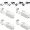Orglace 4 Pack Ear Piercing Kit,Disposable Ear Piercing Gun with Cubic Zirconia Earring Studs,Self Ear Piercer Kit for Salon at Home (White-Black) view 1