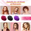 3 Pack Satin Bonnet, Night Sleep Caps with Wide Elastic Band, Silk Wrap, Soft Head Cover Sleeping Hat for Women and Girls Curly Hair (Red,Black,Purple) view 4