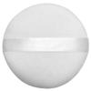 Colorfully 2pcs Extra Large Jumbo Size (5 inch) Smooth Cotton Velour White Cosmetic Setting Loose Baby Powder Puff view 1