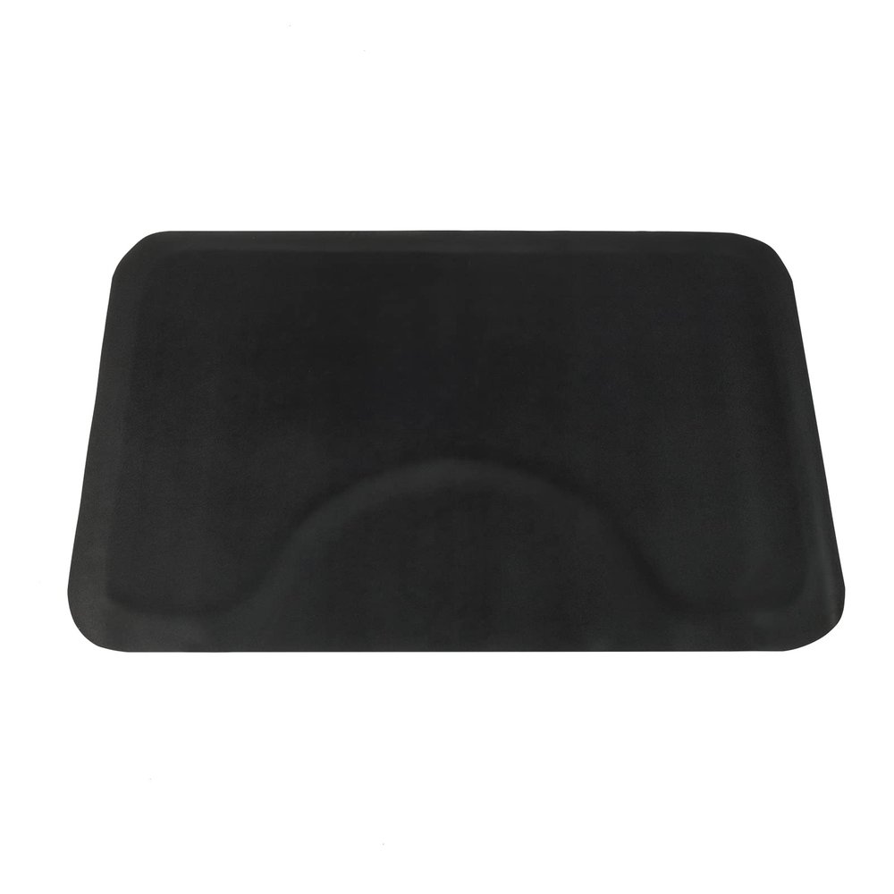 Henf 3ft x 4.5ft Barber Mat Salon Anti Fatigue Mats for Hair Stylist, 1/2" Thick Barber Shop Chair Mat Rectangular Beauty Salon Mats with Round Cutout for Barber Chair
