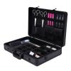 DNYSYSJ Barber Carrying Case Barber Case, Stylist Tool Box Professional Salon Hair Cutting Grooming Kit Storage Organizer for Clippers, Scissors, Barber Supplies (H) view 1