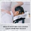 Oudain 800 Pcs Disposable Face Cradle Covers, Non-sticking Massage Face Cradle Headrest Cover for Massage Table Chairs Fitted for 16 x 12 Inches view 3