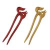 CHOISBEING Wooden Hair Forks U Shape Hair Stick for Long Hair Handmade French Hairpin Wood Vintage Two Prong Hair Clip for Women Hair Accessories (2pack fox hair pins) view 1