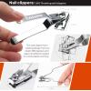 Konovo Toenail Clippers for Seniors Thick Toenails, Toe Nail Clippers Adult Thick Nails Long Handle 16mm Wide Jaw Opening Nail Clippers Heavy Duty Nail Clippers Kit 5Pcs view 4
