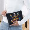 BWWKTOP Cats Cosmetic Makeup Bag Legends of Fantasy Gifts Dragon Master Zipper Pouch Bag Questers & Creatures Gamer Gifts (Dungeo and Cat) view 4