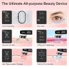 Microcurrent Facial Device, Vowleike 10 Key Benefits Skincare Face Massager with Stand, Rechargeable 6 in 1 Vibrating Facical Tool for Neck, Face and Body for Women, Ivory White view 4