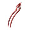CHOISBEING Hair Fork, Large 6.6" Handmade Ebony U Shape Carved Fire Wooden Hair Stick, Hairpin for Thick Hair, 1Pcs view 1