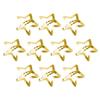10 Pcs Gold Star Hair Clips Metal Snap Hair Clips Hair Barrettes Hair Side Clamps Headdress Cute Hair Accessories for Women Girls Kids view 1