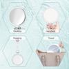 B Beauty Planet 20X Magnifying Home Mirror, Round 5'' Handle for Travel, Double-Sided 1X/20X, Foldable Makeup Mirror, Tabletop Mount view 4
