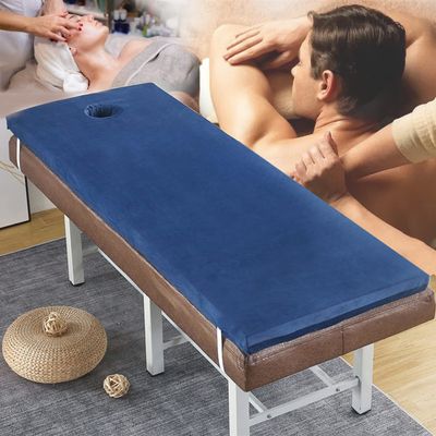 2.7 Inch Thickness Lash Bed Topper,Massage Table Mattress Pad with Removable Cover,Non-Slip Portable for Beauty Salon/Massage/Spa/Lash Bed Cushion Cover Without Bed,Navy Blue s,70x190cm