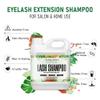 Lash Shampoo Bulk, Eyelash Cleanser for Extensions 2 Liters - 3 Foam Pump Bottles, 3 Lash Cleansing Brushes, Dispenser Pump - Eyelid Foaming Cleanser for Professional Salon and Home Use view 3