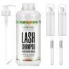 TWILASH BY DLY Lash Shampoo Bulk, Eyelash Cleanser for Extensions 1 Liter - 2 Foam Pump Bottles, 2 Lash Cleansing Brushes, Dispenser Pump - Eyelid Foaming Cleanser for Professional Salon and Home Use view 1
