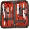 Nail Clippers, Manicure Pedicure Set,Nail Clippers Manicure Set,Set 10in1 Pedicure Manicure Tool Nail Stainless Steel Cuticle Clippers Nipper Scissors Cleaner Grooming Kit Case (Color : As Shown Size view 1