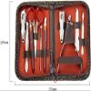 Nail Clippers, Manicure Pedicure Set,Nail Clippers Manicure Set,Set 10in1 Pedicure Manicure Tool Nail Stainless Steel Cuticle Clippers Nipper Scissors Cleaner Grooming Kit Case (Color : As Shown Size view 2