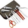 Nail Clippers, Manicure Pedicure Set,Nail Clippers Manicure Set,Set 10in1 Pedicure Manicure Tool Nail Stainless Steel Cuticle Clippers Nipper Scissors Cleaner Grooming Kit Case (Color : As Shown Size view 3