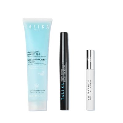 Talika Together at Lash Bundle - Talika Lipocils Mascara Black - Talika Lash Conditioning Cleanser - Eye Makeup Remover - Talika Lipocils Expert 10ml - Eyelash Growth Serum