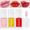 Alisesun 3 Pcs Fruity Plumping Lip Oil Moisturizing Hydrating Lip Care Hydrating Lip Gloss Tinted Lip Balm, Long Lasting & Nourishing Lip Glow Oil, Non-sticky Fresh Texture view 1