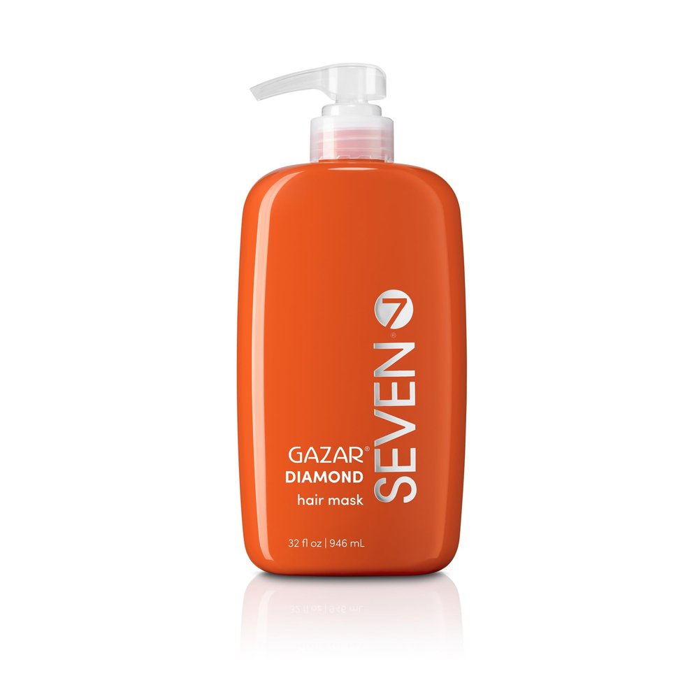 SEVEN Haircare Gazar Diamond Hair Mask Deep Conditioning Treatment for Women & Men, Increase Hydration and Shine with Honey & Green Tea, Sulfate + Paraben Free, Cruelty Free, Made in USA, 32 oz.